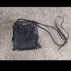 Rebecca Minkoff Black Fringe Crossbody Purse